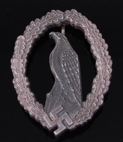 Lot 1178 - A German Luftwaffe Flyer's Commemorative badge,...