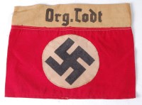 Lot 1182 - A German Org-Todt officials armband.