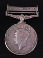 Lot 1187 - A Geo. VI. General Service medal with...