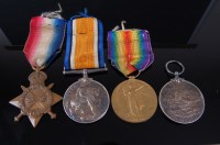 Lot 1197 - A WW I Naval group of four to include 1914-15...