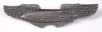 Lot 1208 - A US Torpedo wing badge marked verso with a G...