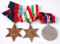 Lot 1219 - A WW II group of three to include 1939-45 Star,...