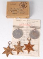 Lot 1227 - A WW II group of five to include 1939-45 Star,...