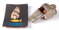 Lot 1234 - A Goldfish club members cloth badge, together...