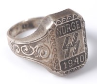 Lot 1272 - A German Norge 1940 5th Wiking Division ring.