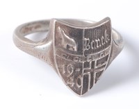 Lot 1273 - A German SS Norway campaign ring.