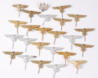 Lot 1314 - A collection of German Kriegsmarine hat eagle...