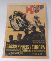 Lot 1321 - A Deutchsland Grosser Pres Von Europa poster,...