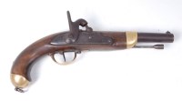 Lot 1355 - A French model 1842 pistol, having a 20cm...