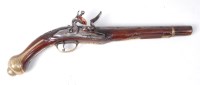 Lot 1357 - An 18th century Turkish flintlock pistol,...
