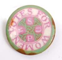 Lot 1378 - A Votes for Women tin lapel badge.