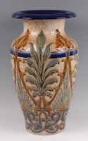 Lot 34 - A Doulton Lambeth stoneware vase, of good size,...