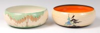Lot 51 - A Clarice Cliff Coral Firs pattern pottery...