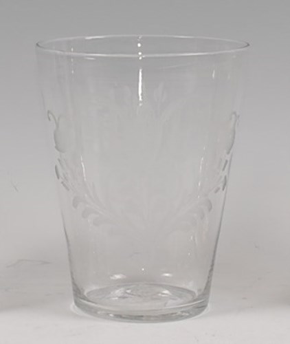 Lot 89 - A 19th century Continental glass beaker, of...