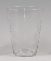 Lot 89 - A 19th century Continental glass beaker, of...