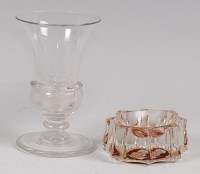 Lot 101 - An early 19th century trencher glass salt, the...