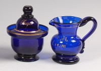 Lot 103 - An early 19th century Bristol blue glass...