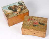 Lot 108 - An early 20th century Swiss childs music box,...