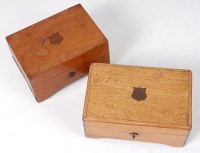 Lot 109 - A late 19th century Swiss oak cased music box,...