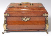 Lot 132 - An early 19th century walnut tea caddy of...