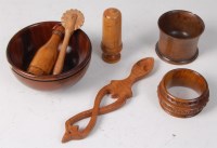 Lot 169 - A small collection of treen items to include...