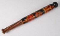 Lot 192 - A Victorian police truncheon, polychrome...