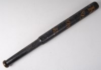 Lot 194 - A Victorian police truncheon, polychrome...