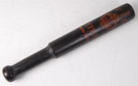 Lot 197 - A Victorian police truncheon, polychrome...