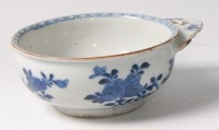 Lot 214 - A Chinese blue and white 'bleeding' bowl, 18th...
