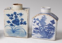 Lot 215 - An 18th century Chinese export blue and white...
