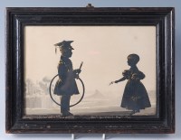 Lot 262 - Early 19th century English school - Silhouette...