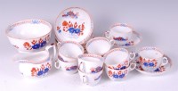 Lot 2052 - A late 18th century English porcelain part tea...
