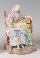 Lot 2056 - A late 19th century Meissen porcelain figure...