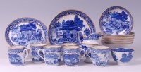 Lot 2074 - A late 18th century English porcelain blue and...