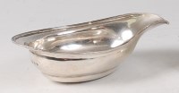 Lot 2106 - A George III silver pap-boat, of oval form,...