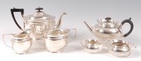 Lot 2109 - A late Victorian silver three-piece teaset,...