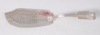 Lot 2114 - A George III silver fish slice, in the fiddle,...