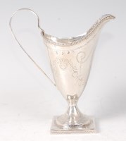 Lot 2116 - A George III silver pedestal cream jug, of...