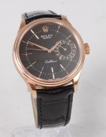 Lot 2165 - A gents 18ct rose gold cased Rolex Cellina...