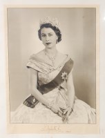 Lot 2208 - HM Queen Elizabeth II signed photographic...