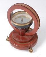 Lot 2220 - A Victorian mahogany Tangent Galvanometer,...