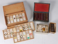 Lot 2222 - A collection of specimen slides, particularly...