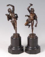 Lot 2225 - A pair of mid-19th century French bronze...