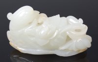 Lot 2266 - A 19th century Chinese pale jade carving of a...