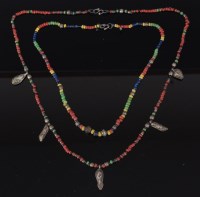 Lot 2277 - Two Indo-Chinese bead necklaces, c.2-4 AD, the...