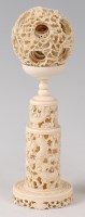 Lot 2278 - A circa 1900 Chinese Canton carved ivory...