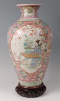 Lot 2294 - A 19th century Chinese famille rose vase, of...