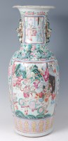 Lot 2295 - A 19th century Chinese Canton floor vase,...