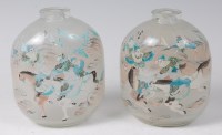 Lot 2315 - A pair of Chinese oversize reverse-painted...