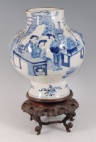 Lot 2320 - An 18th century Chinese export blue and white...